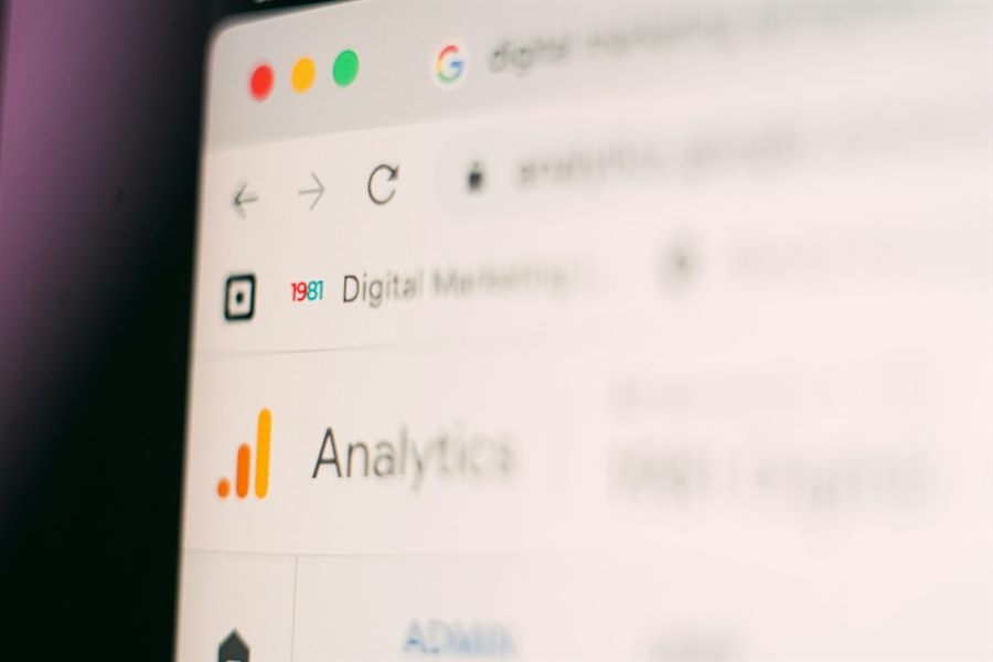 A browser window showing a web analytics dashboard